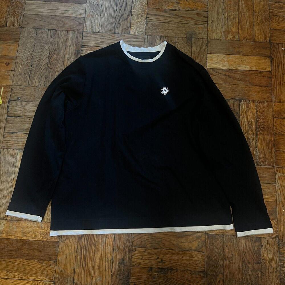 AKINGS Double Hem L/S T-shirt - Black (Size M)